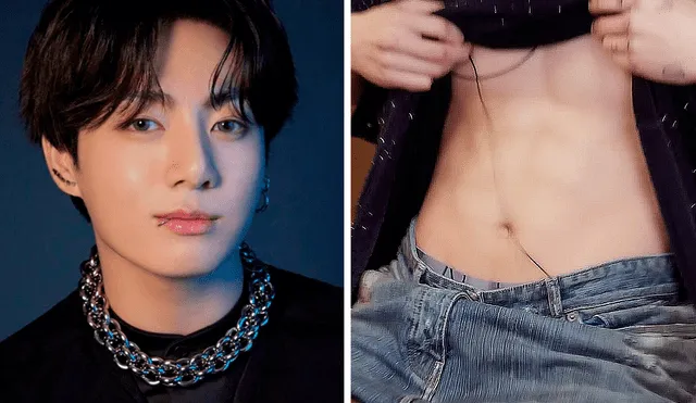 Jungkook de BTS mostró sus abdominales por pedido de Suga. Foto: composición LR/BIGHIT/captura de YouTube