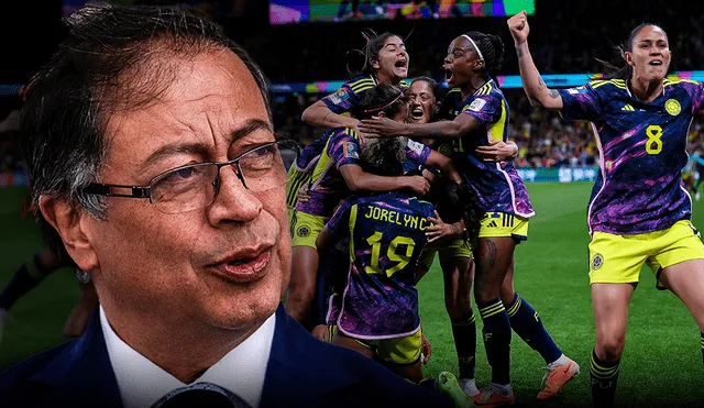 Gustavo Petro reaccionó tras la hazaña de la selección femenina de fútbol. Foto: composición LR/EFE/AFP