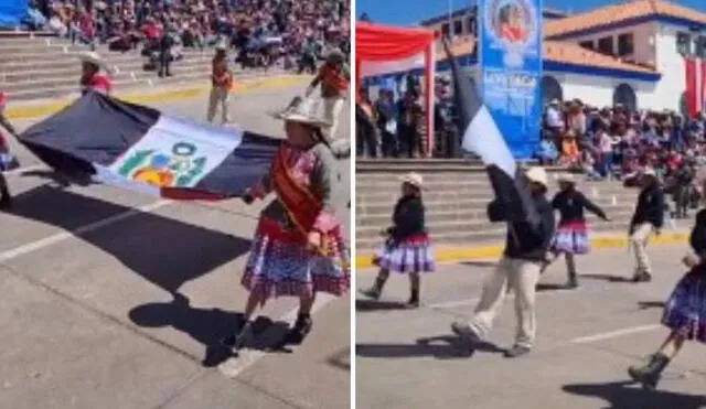 Ciudadanos desfilaron el 28 de julio por Fiestas Patrias. Foto: Composición LR/captura Cusco en Portada