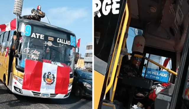 El bus de color amarillo fue una sensación en redes. Foto: composición LR/TikTok/@yanet.valdiviezo