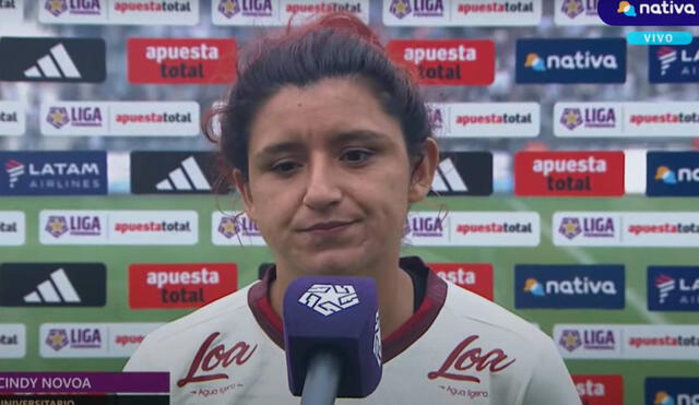 Cindy Novoa fue titular en esta nueva edición del clásico femenino. Foto: captura Nativa / Video: Nativa