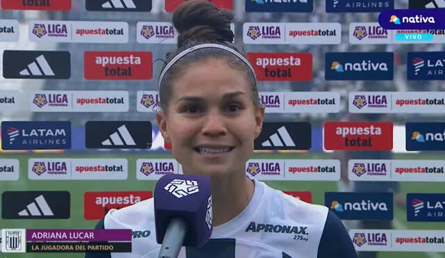 Adriana Lúcar anotó en el triunfo de Alianza Lima ante Universitario por la Liga Femenina 2023. Foto: captura Nativa TV