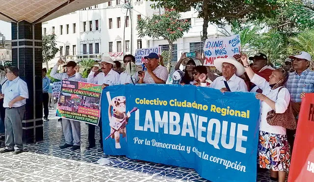 En Chiclayo. La semana pasada, se registraron marchas y plantones contra presidenta Boluarte. Foto: difusión