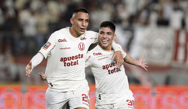 Cifra. Piero Quispe registra cinco anotaciones con Universitario en el 2023 (tres goles en ligas 1 y 2 en Sudamericana). Foto: difusión