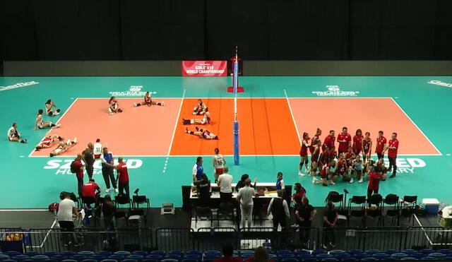 Perú perdió en su debut por el Mundial de Vóley sub 19. Foto: captura de Volleyball World