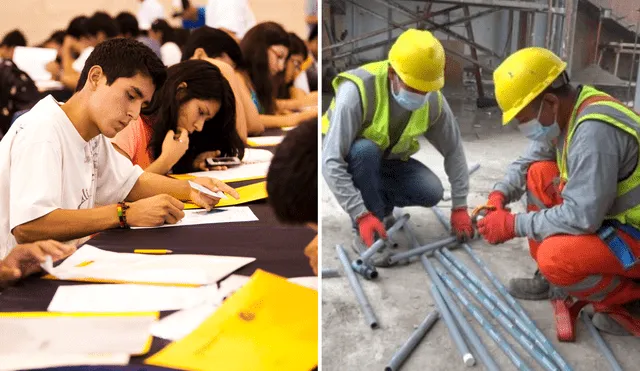 Los egresados de la carrera técnica sobre construcción obtienen un título a nombre de la Nación. Foto: composición LR/Gerson Cardoso