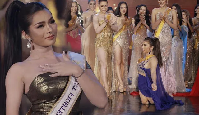 Aumbun ‘Aum’ Maikhao estuvo en la gala final del Miss Trans Tailandia 2023. Foto: composición LR/Miss Trans Tailandia/Facebook