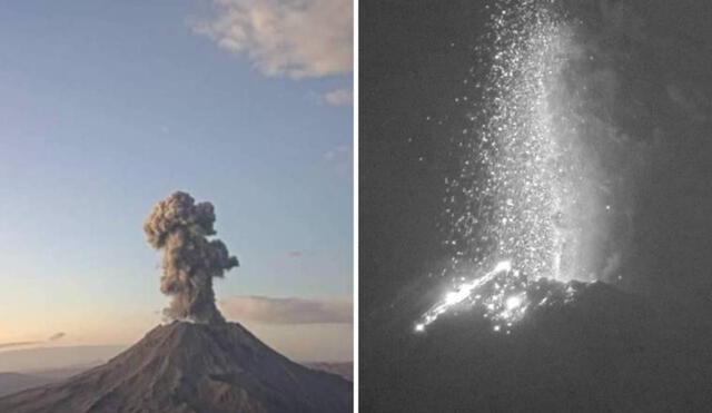 Volcán Ubinas volvió a emitir explosiones y afecta a las personas que viven cerca. Foto: composición LR/Ingemmet