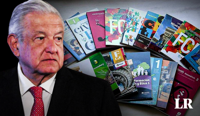 El presidente López Obrador afirmó que el nuevo contenido de los libros de texto gratuitos se desarrolló con la colaboración de maestros, pedagogos y especialistas. Foto: composición LR/El País/UDG TV