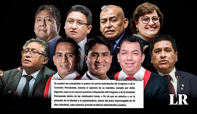 Los nueve que firman la propuesta son investigados en el caso Los Niños (Foto composición: La República).