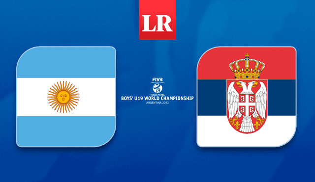 Sigue la transmisión del cruce de Argentina vs. Serbia EN VIVO por el Mundial de Vóley Sub-19, que se viene jugando en San Juan. Foto: composición LR/FIVB