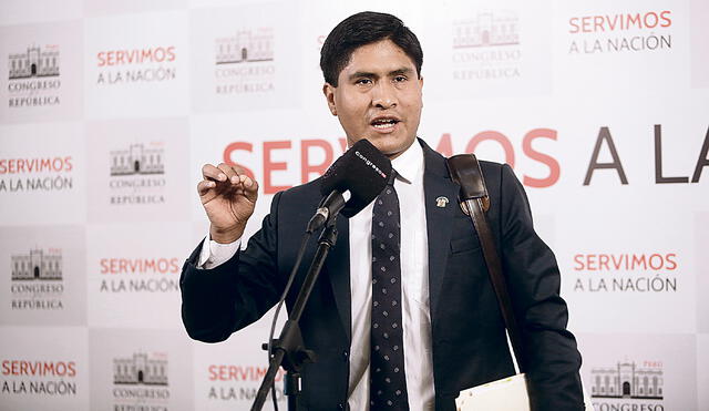 Retroceso. Wilson Soto (AP), autor principal del proyecto. Foto: Félix Contreras/La República