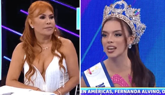 Magaly Medina resalta la inteligencia de Fernanda Alvino y le augura mucho éxito. Foto: composición LR/ATV - Video: ATV