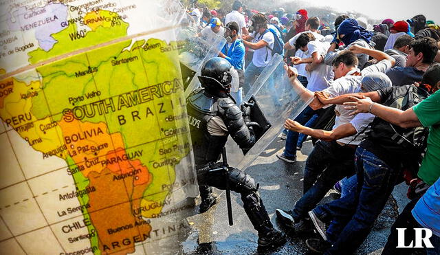 La región latinoamericana ha pasado por complejos escenarios como convulsiones sociales y amenazas a sus democracias. Foto: composición LR/BBC/EFE