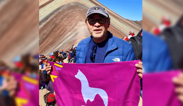 Mario Castañeda se animó a recomendar el Cusco. Foto y video: Facebook/Cusco Tour