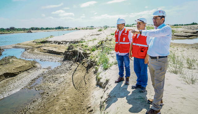 Obra. Permitirán que las aguas del río Piura discurran hacia el mar y así evitar inundaciones. Foto: difusión