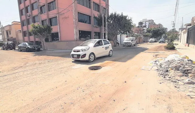 Sin obra. Intersección de La Mar y Almirante Villar es un peligro. Foto: Difusión