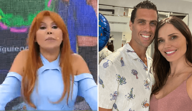 Magaly criticó a Gustavo Salcedo por ser visto en un hotel con una mujer que no es su esposa. Foto: composición LR/ATV/Instagram - Video: ATV