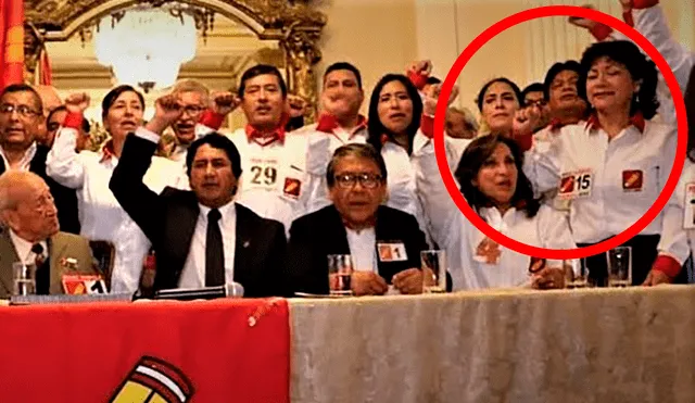 Saldarriaga era militante de Perú Libre durante la campaña de Boluarte. Foto: Marcela Saldarriaga/Facebook