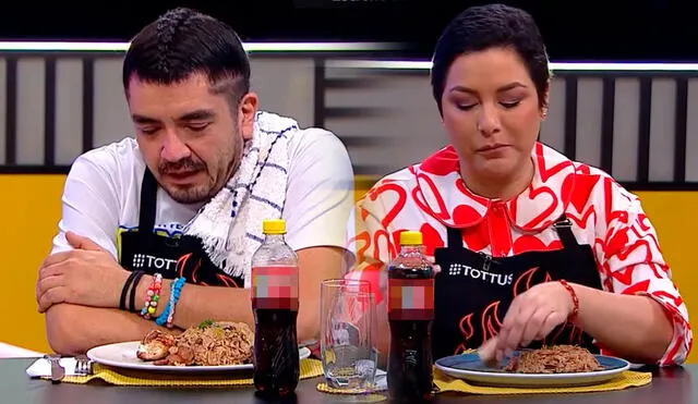 Natalia y Mauricio a sentencia en 'El gran chef: famosos'. Foto: captura/Latina