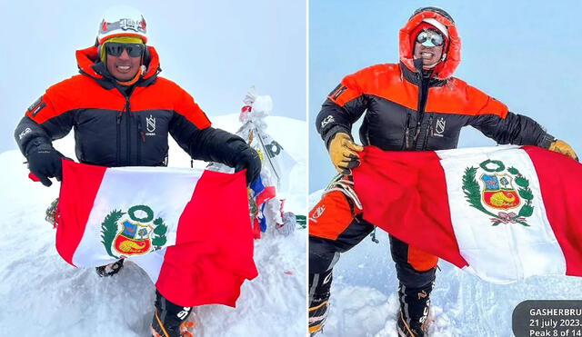 Montañista peruano formó parte del desafío Cumbre 8.000. Foto: composición La República/Víctor Rímac/Instagram
