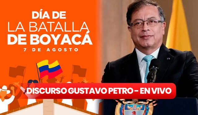 El presidente Gustavo Petro tendrá unas palabras en la conmemoración de la batalla de Boyacá y en el aniversario de su primer año de mandato. Foto: composición LR/Presidencia de Colombia