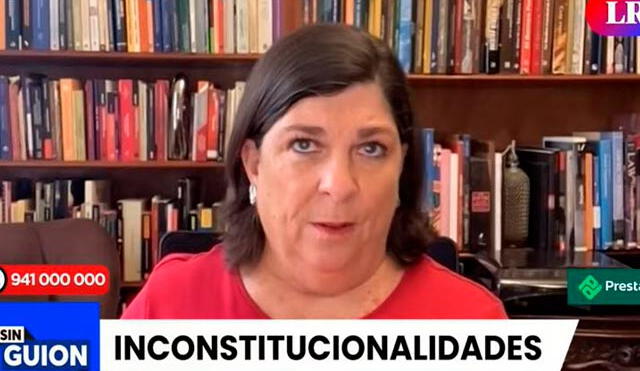 Rosa María Palacios, conductora de 'Sin guion'. Foto: captura de LR+