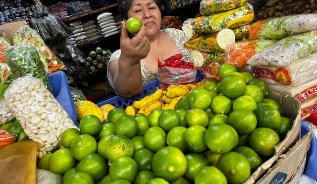 La semana anterior, el limón se vendía entre los S/4 y S/5 el kg. Foto: Vanessa Sandoval / URPI-LR