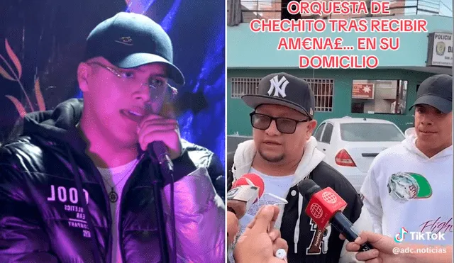 Chechito se retirará de la música por la delincuencia que aqueja el país. Foto: composición LR/Los Cómplices de la Cumbia/TikTok - Video: TikTok