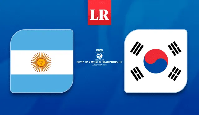 Argentina perdió contra Corea EN VIVO por el Mundial de Vóley Sub-19, que se viene jugando en San Juan. Foto: composición LR/FIVB