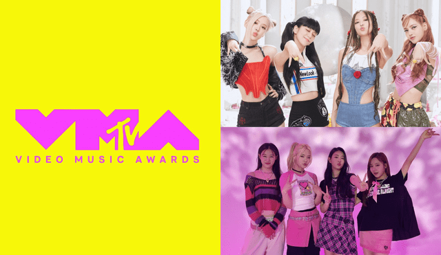 Votación de los MTV VMAs 2023 comenzó el 8 de agosto. Son 6 grupos nominados en la categorías de mejor k-pop. Foto: composición LR/YG/Naver