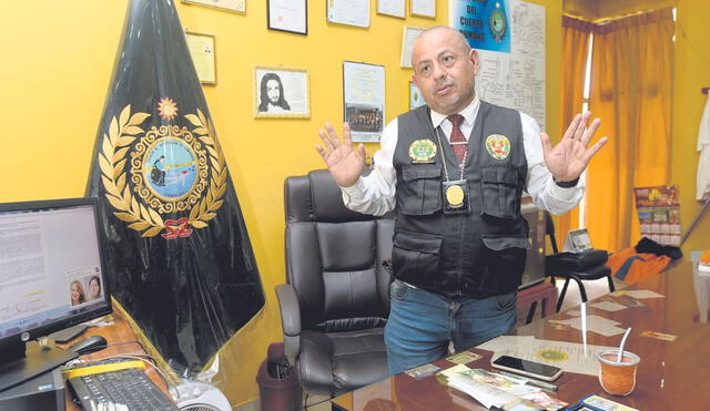 Él es. Coronel Víctor Revoredo dice que las amenazas no lo amilanan y seguirá trabajando. Foto: Difusión