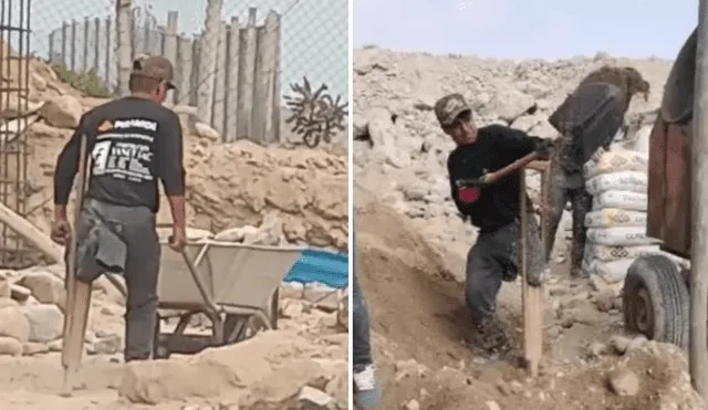 El joven se esfuerza por trabajar día a día. Foto: composición LR/TikTok/@WaringaConstrucciones