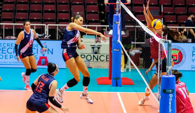 Perú sumó ante Canadá su segunda derrota en esta Copa Panamericana de Vóley. Foto: Norceca