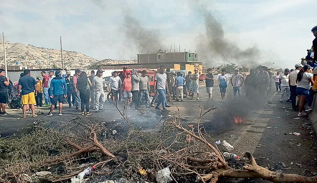 Enfrentamiento. Manifestaciones contra Boluarte fueron violentas en la provincia de Virú. Foto: difusión