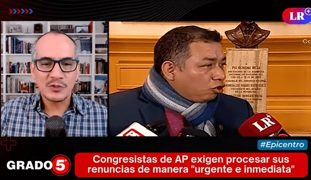 Gómez Fernandini considera que en Acción Popular "se están sacando los ojos". Foto y video: LR +