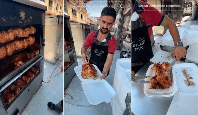 Usuarios se sorprendieron al ver el pollo rostizado en las mesas turcas. Foto: composición LR/@neyesekyaa/TikTok