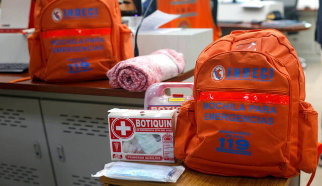 La mochila de emergencia es una medida de prevención ante pérdida de pertenencias por fenómenos naturales. Foto:  La República-Carlos Contreras Merino