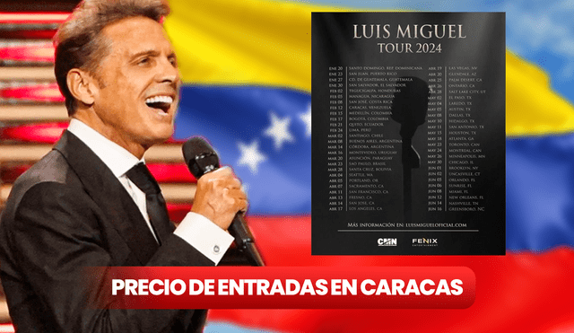 Conoce el precio de las entradas para el concierto de Luis Miguel en Caracas. Foto: composición LR/ Mundo Deportivo/ NotiDeAquí/ Freepik