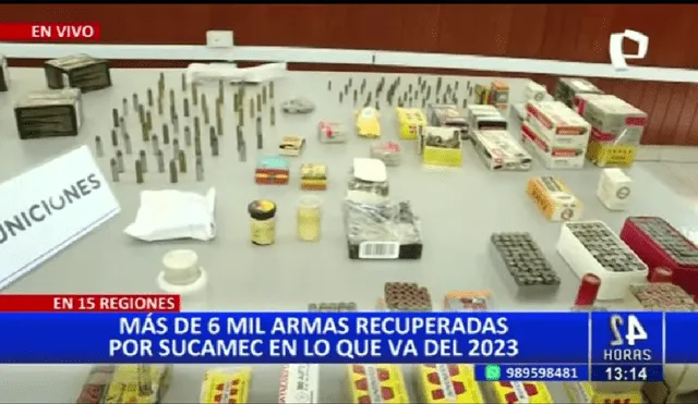 Sucamec permite la utilización de 600 municiones al mes por cada ciudadano registrado. Foto: Captura de Panamericana / Video: Panamericana