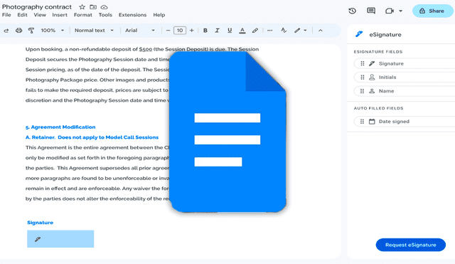 Google Docs incorpora la función más esperada por los usuarios: las firmas electrónicas