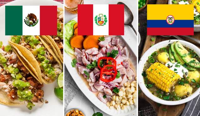 ChatGPT compartió la lista de las 5 gastronomías más destacadas de América Latina. Foto: composición LR/Cravings Journal/Vegan Huggs