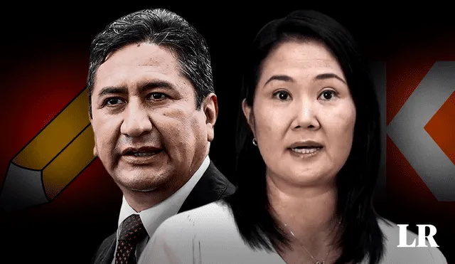 Fuerza Popular y Perú libre. Los partidos de Keiko Fujimori y Vladimir Cerrón son los que más fondos públicos reciben. Foto: Composición LR / Jazmin Ceras