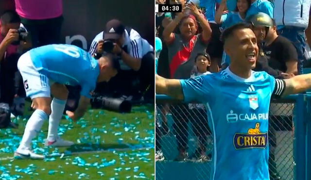 El capitán de Sporting Cristal se lució con un espectacular golazo. Foto: captura/Liga 1 Max | Video: Liga 1 Max