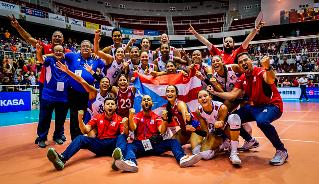 Puerto Rico tuvo que batallar ante República Dominicana para llegar a la final de la Copa Panamericana de Voleibol Femenino 2023. Foto: Norceca