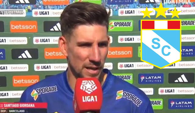 Santiago Giordana dejó una 'picante' declaración acerca de Sporting Cristal. Foto: composición de LR/captura de Liga 1 Max | Video: Liga 1 Max