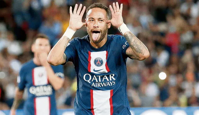 Bajaron las cifras. Neymar Júnior anotó 18 goles con el Paris Saint Germain en la temporada 2022-2023. Foto: difusión