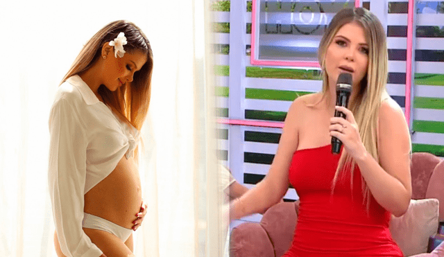 Brunella Horna habló de su esperado embarazo en 'América hoy'. Foto: composición LR/América TV/Instagram/Brunella Horna