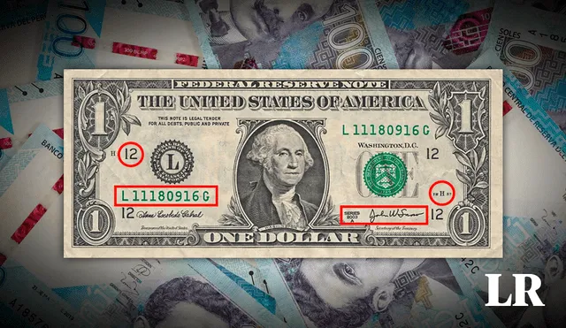 Este billete de 1 dólar es uno de los más conocidos y buscados en todo Estados Unidos. Foto: composición LR