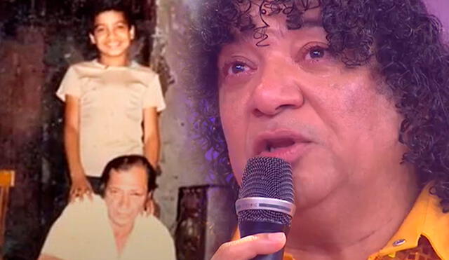 Carlos Vílchez lloró al revelar que casi se vuelve alcohólico por la muerte de su padre. Foto: composición LR/captura/América TV/ATV